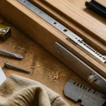mecanisme cremone fenetre bois : crémone à larder sur ouvrant en bois