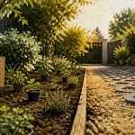Par quoi remplacer le gazon : trèfle nain, thym et gravier stabilisé pour jardin sans tonte