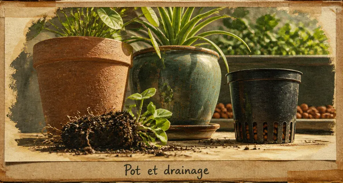 Pot de fleurs : contenants et drainage pour racines saines