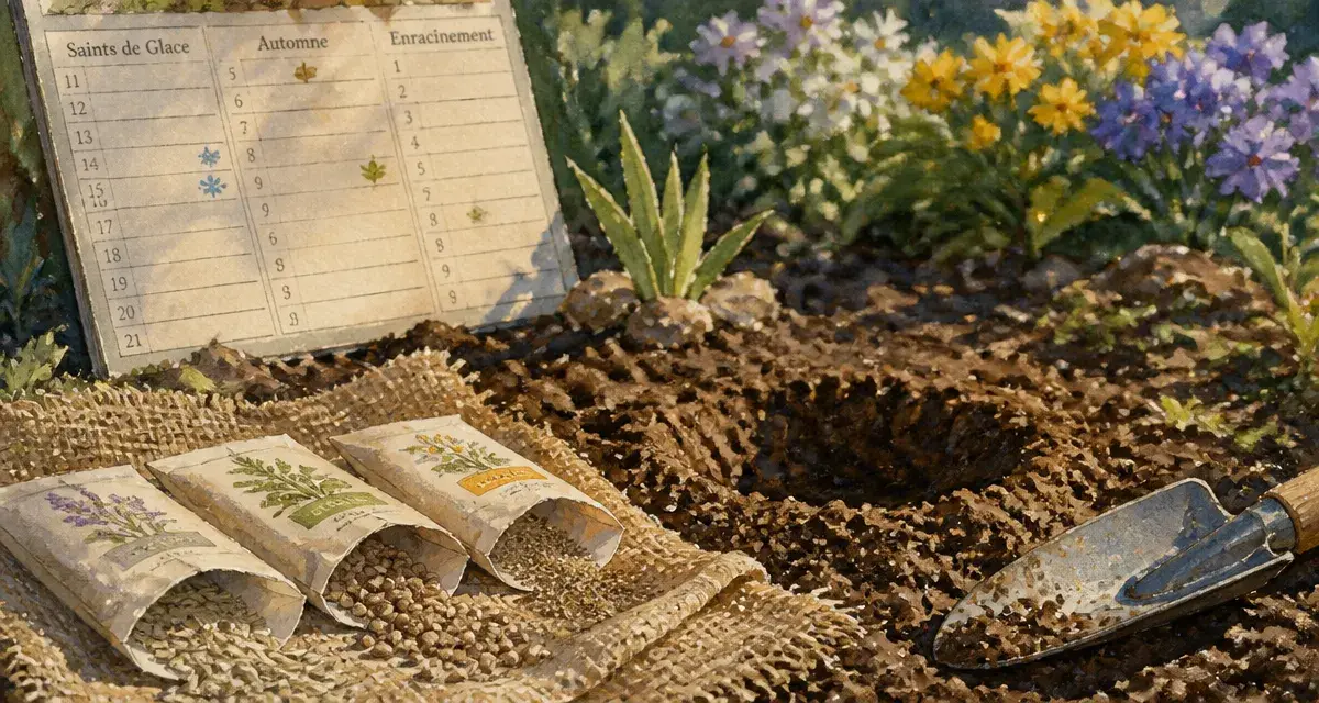Quand planter des fleurs : jardin et calendrier, protège du gel