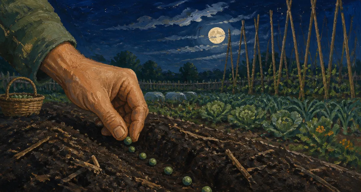 quand semer les petit pois avec la lune, main semant au potager