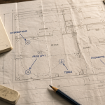 Symbole schéma électrique sur plan annoté