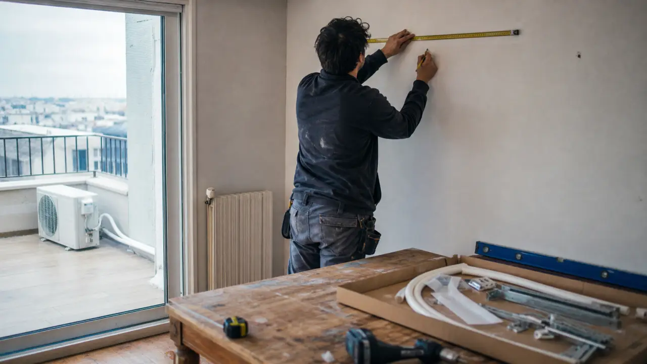 Climatiseur à installer soi même : mesure et pose d’un split mural avec unité extérieure