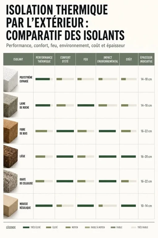 Comparatif du meilleur isolant exterieur pour l’isolation thermique par l’extérieur