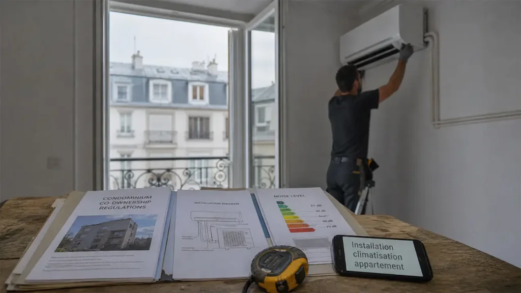 Installation climatisation en appartement : autorisations, choix du système et budget