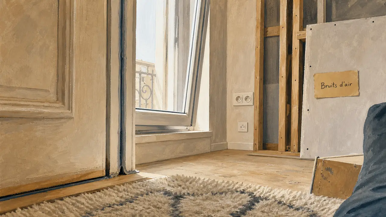 Isoler phoniquement une pièce : joints porte et fenêtre