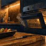 Meilleur four encastrable noir mat dans cuisine moderne