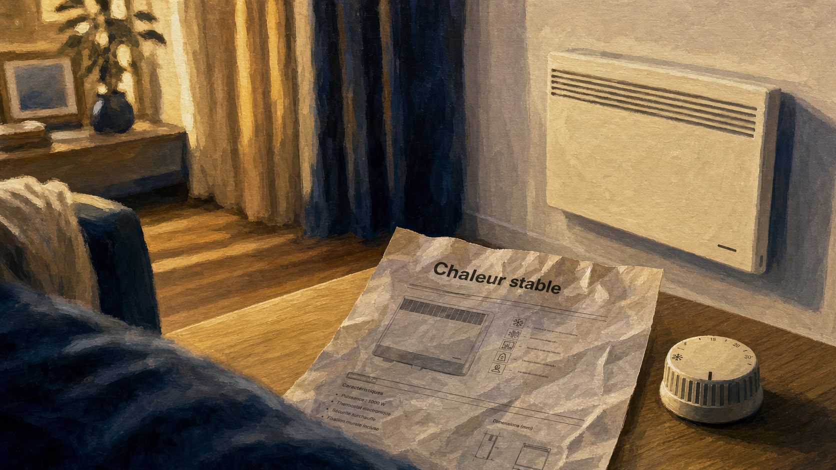 Meilleur radiateur electrique avec thermostat : chaleur stable