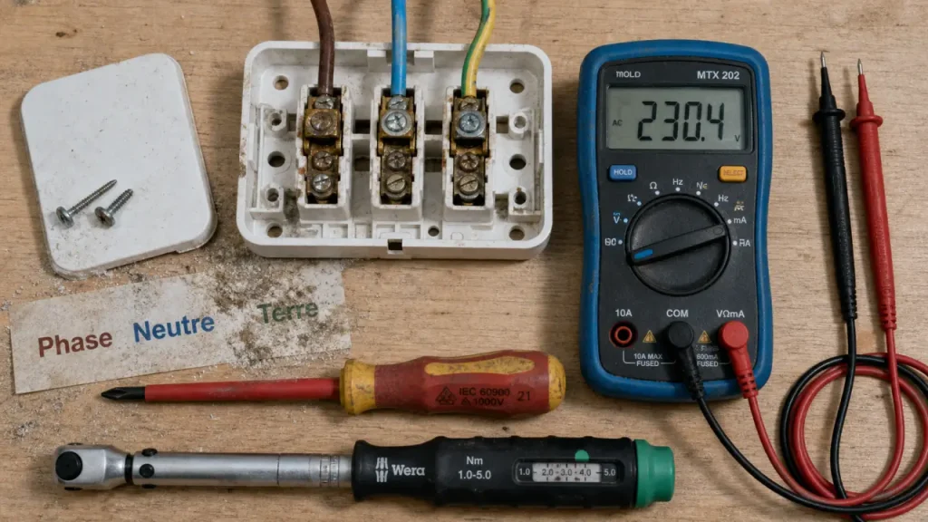 Phase, neutre et terre : comment identifier les fils et sécuriser votre installation électrique
