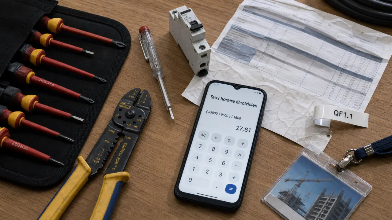 taux horaire electricien : matériel d’électricien et devis chantier
