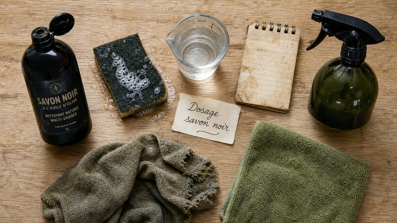 Utilisation du savon noir : dosages et usages