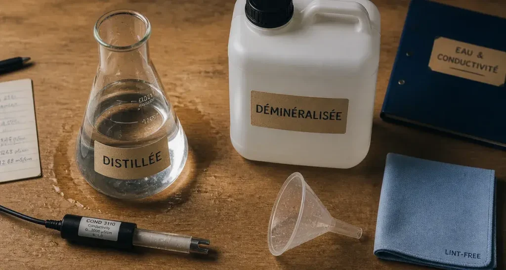 Eau distillée ou déminéralisée : 3 critères techniques pour choisir la bonne pureté