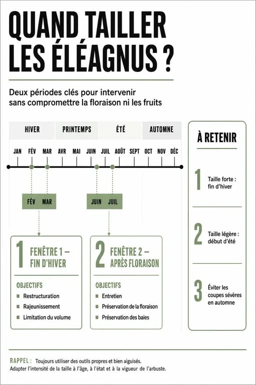 tailler les eleagnus calendrier des périodes de taille selon l’objectif