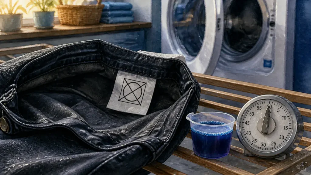 Jeans au sèche-linge : basse température, cycle court et erreurs à éviter