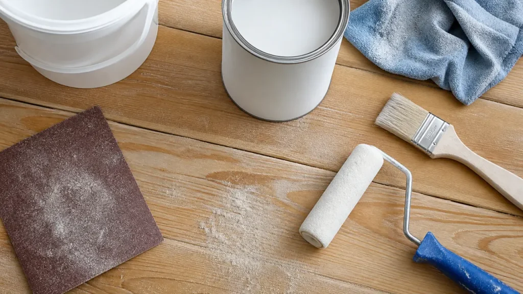 Peindre un lambris vernis sans tout poncer : égrenage grain 120, sous-couche et finitions adaptées