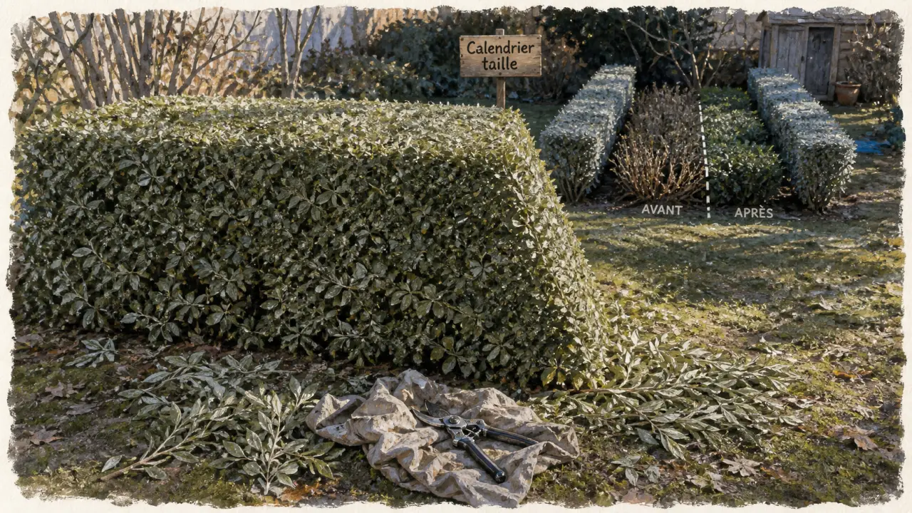 Tailler les eleagnus, haie dense sans dégarnir