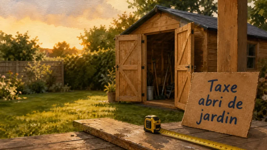 Taxe d’aménagement d’un abri de jardin : 5 m², 1,80 m et calcul sans mauvaise surprise