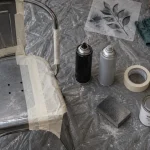 Bombe de peinture pour préparer le matériel de peinture et la sous-couche