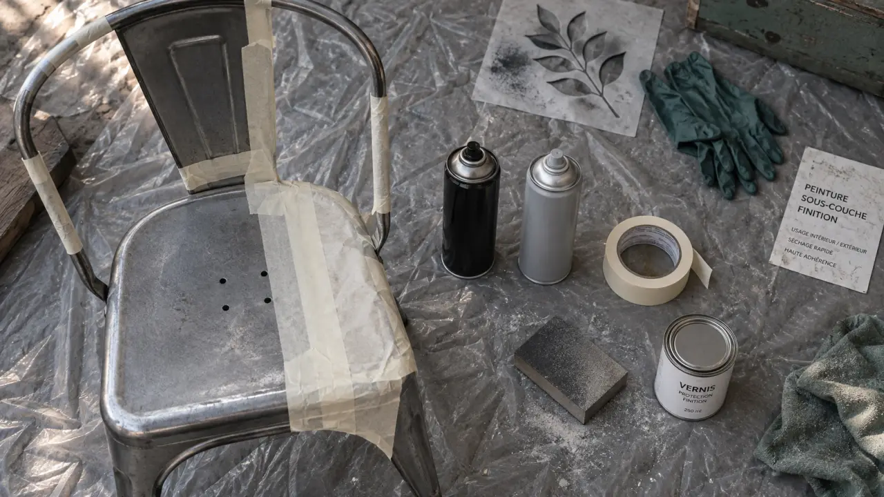 Bombe de peinture pour préparer le matériel de peinture et la sous-couche