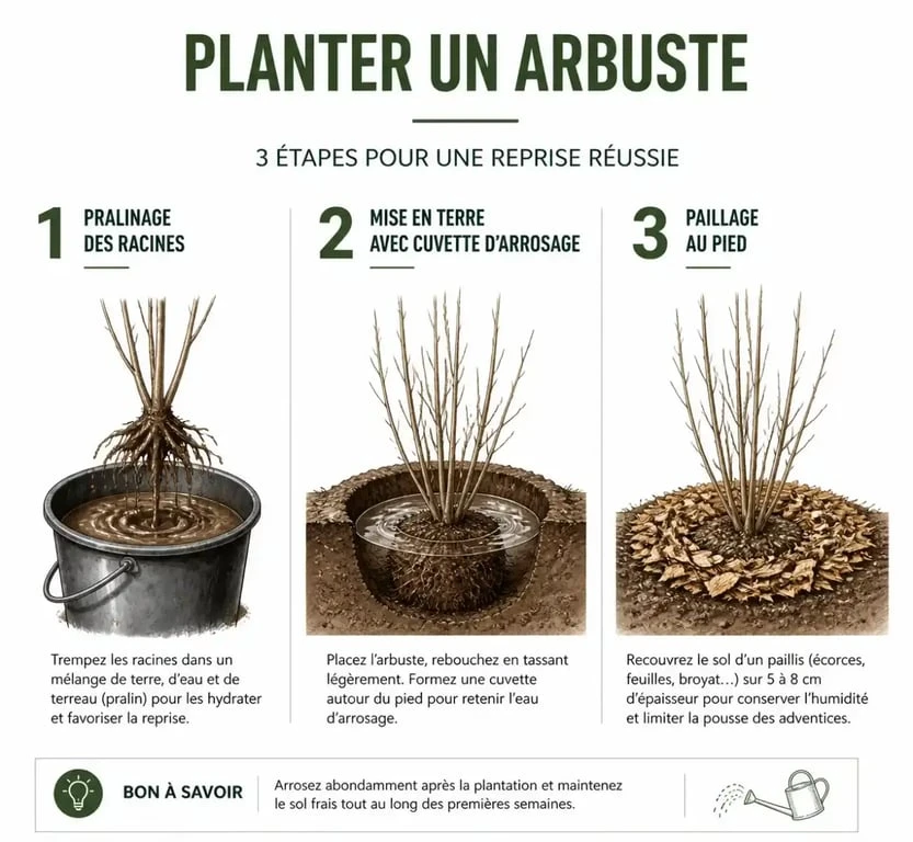 Étapes clés pour réussir la plantation d'une haie