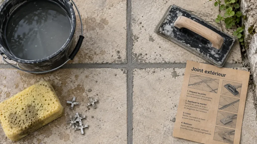 Le mauvais joint de carrelage extérieur peut provoquer fissures et infiltrations