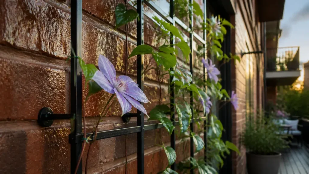 Treillis pour plantes grimpantes : bois, métal ou extensible selon la plante et l’espace