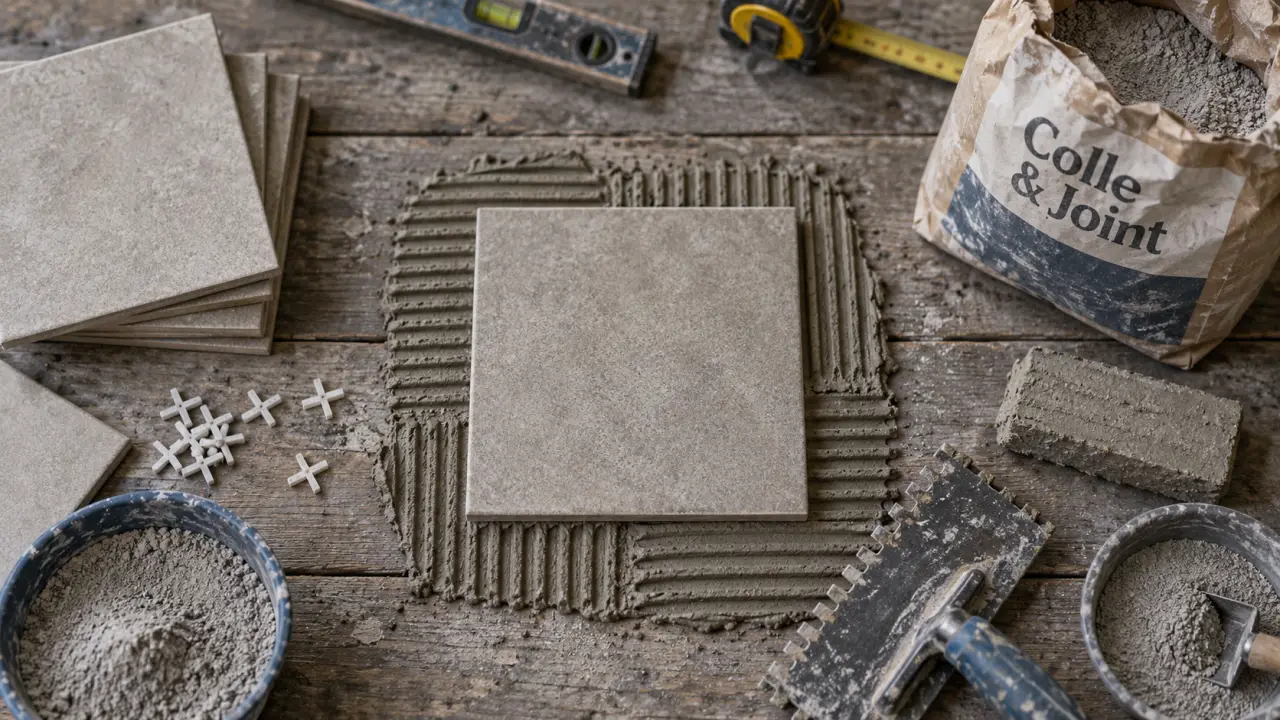 Colle et joint pour carrelage : choisir la bonne colle et préparer le chantier