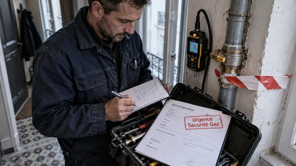 Plombier gaz : vérifiez les qualifications, le devis et la conformité avant de signer