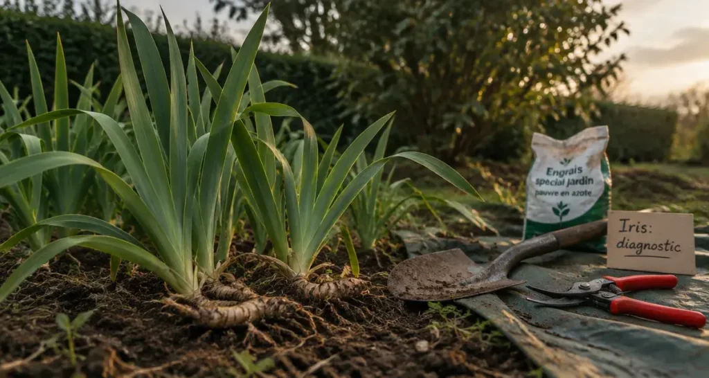 Pourquoi mes iris ne fleurissent pas : 6 h de soleil, rhizome affleurant et touffes à diviser