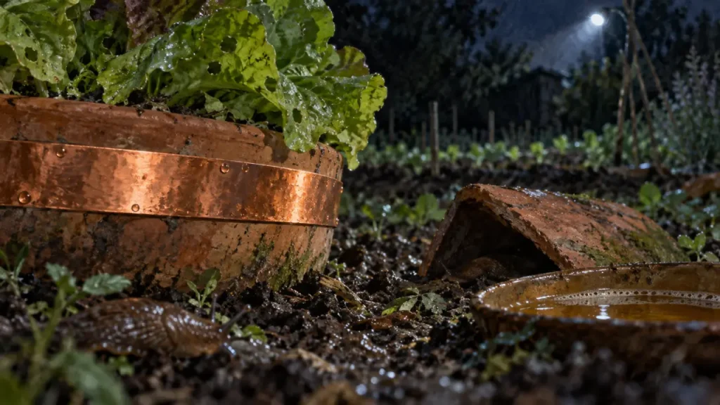 Le répulsif naturel contre les limaces se choisit selon la pluie, les pots et les jeunes pousses